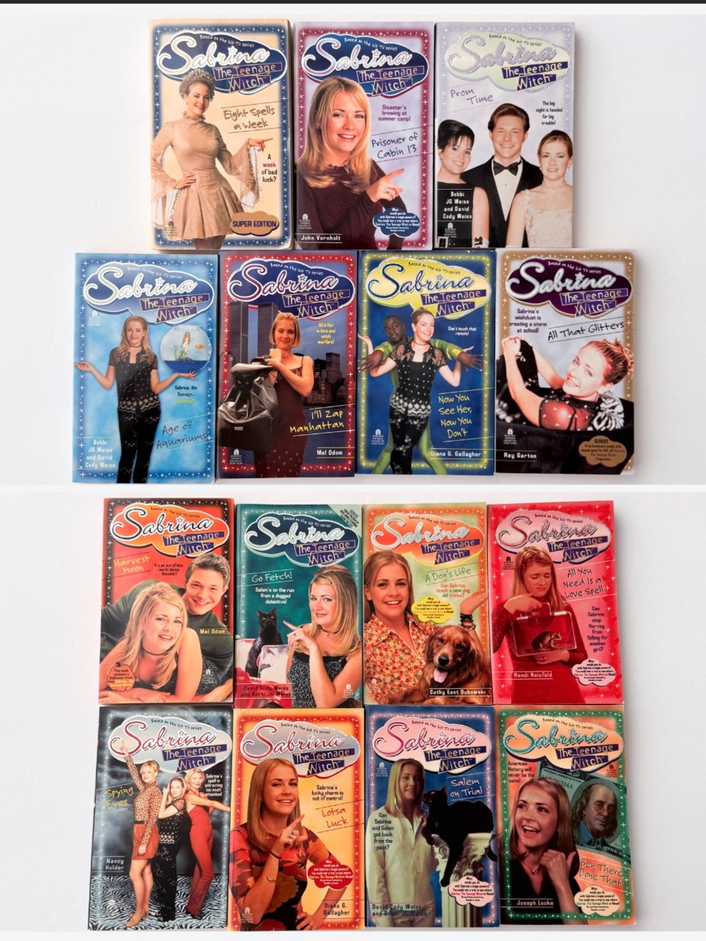 Vtg 90s Sabrina The Teenage Witch Book Lot (15) Books 6-18 + 20 21 INSERT